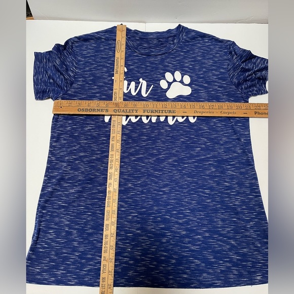 Womens Navy Blue Fur Mama Shirt, Fur Mama T-Shirt, Fur Mama Size XL   JD - Picture 4 of 6